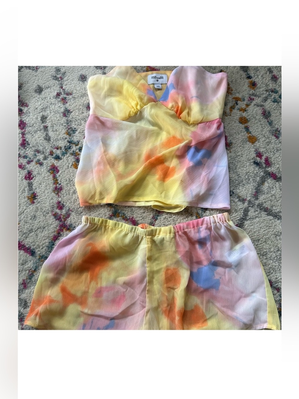 Diane Von Furstenburg Intimates tank and shorts set